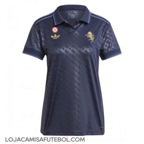 Camisa de Futebol Juventus Equipamento Alternativo Mulheres 2024-25 Manga Curta